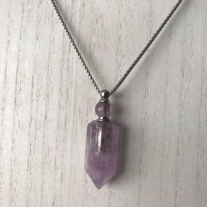 Amethyst Essential Oil/Perfume Necklace